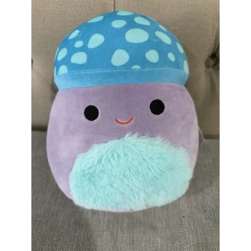 Squishmallow Pyke Mushroom Plush 8” Squishmallows Kellytoy Blue‎ Purple Toy